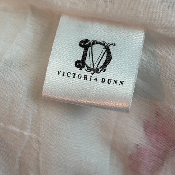 Victoria Dunn White Block Print Ruffle Belted Capri Mini Dress Size XL - Picture 5 of 16